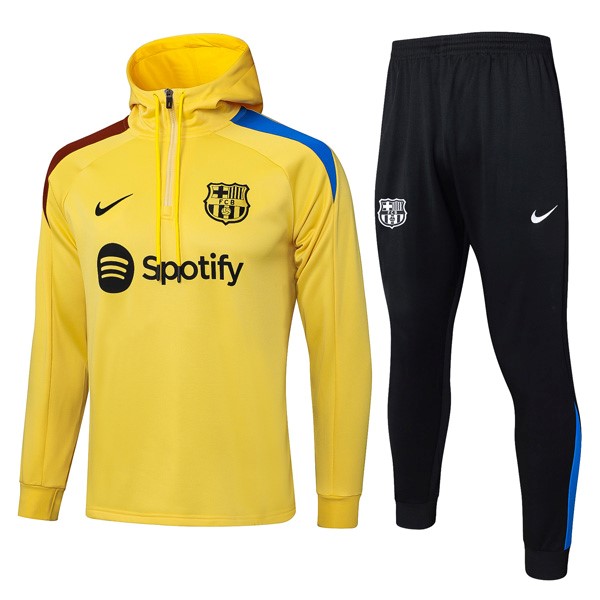Sudadera Con Capucha Barcelona 2025-2026 Amarillo 5